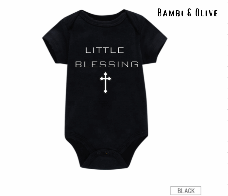 'Little Blessing' Baby Onesie/ Romper Short sleeve