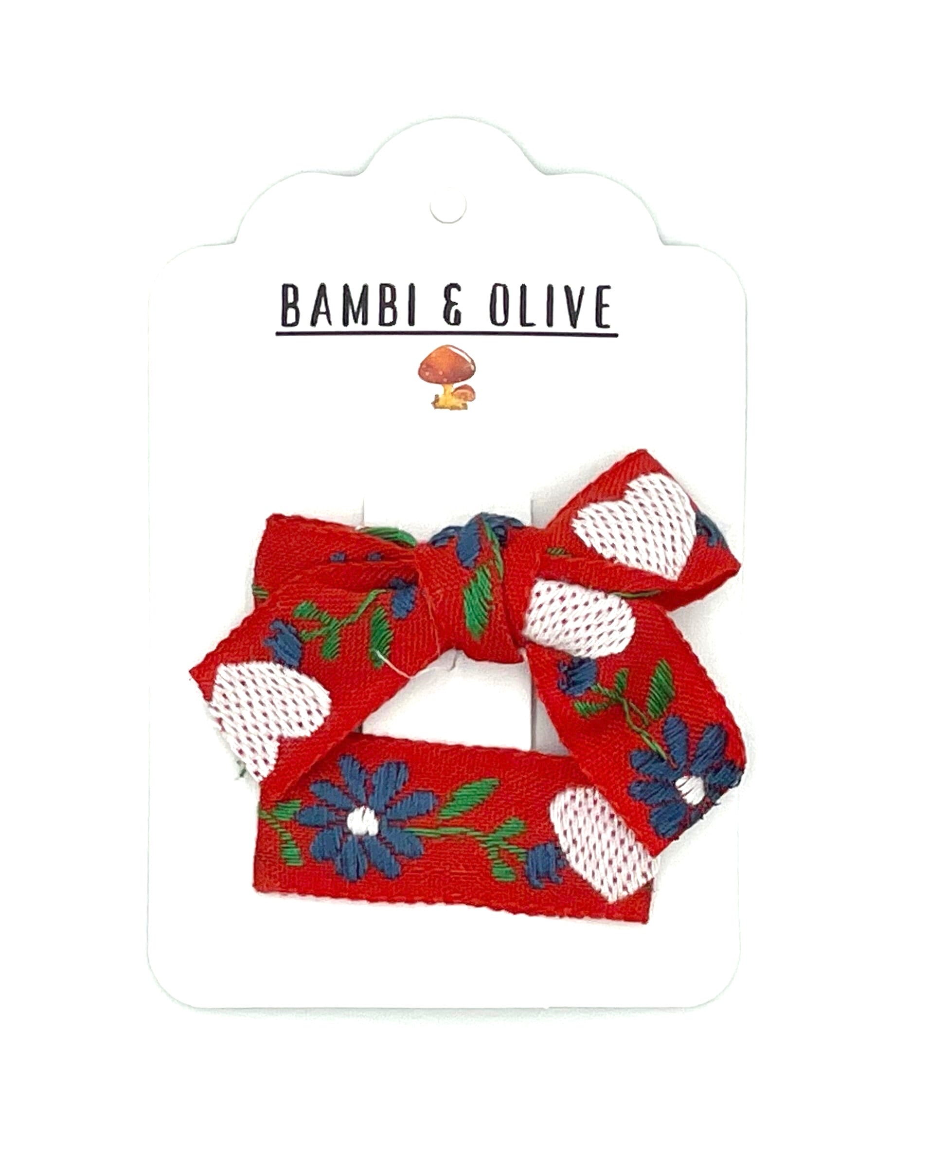 Sweet Sunday Embroidered Clips