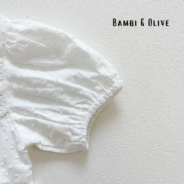 Wonder White Romper + Lace Bonnet