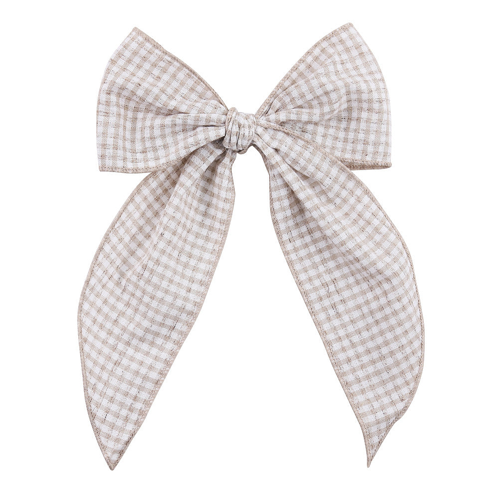 Plaid Statement Bow