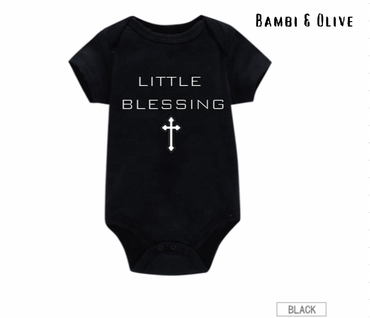 'Little Blessing' Baby Onesie/ Romper Short sleeve