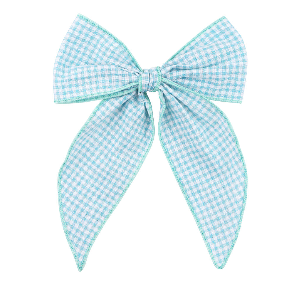Plaid Statement Bow