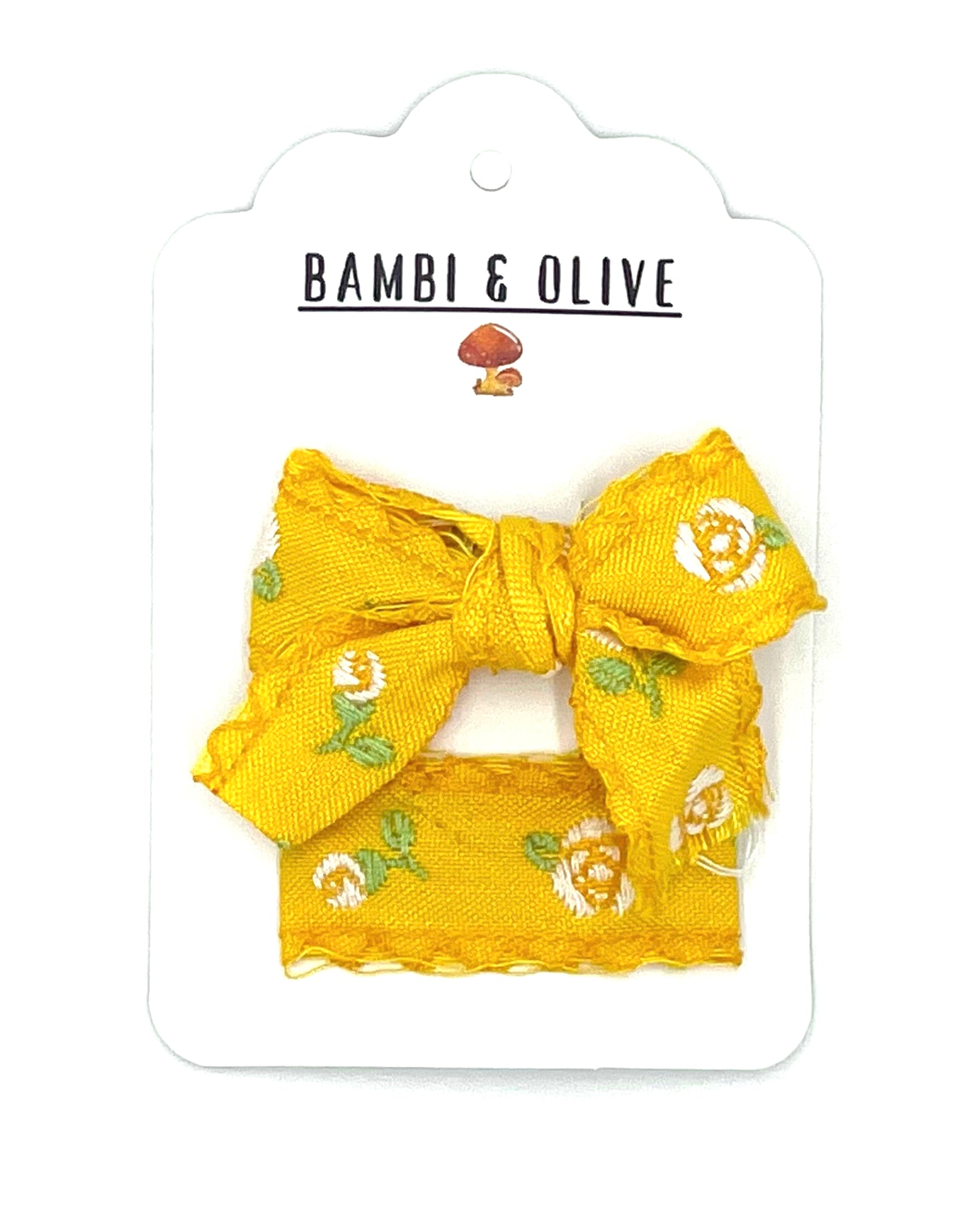 Sweet Sunday Embroidered Clips